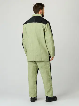 Костюм сварщика зимний комбинированный 2 класс защиты (черный/бежевый)