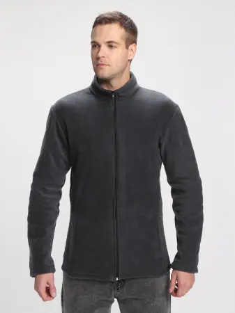 Куртка ТАЙФУН флис (серый)