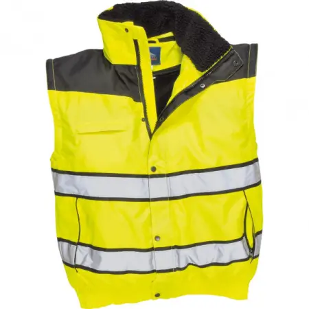 Куртка PORTWEST C466 3в1 зимняя светоотражающая (сигнальный жёлтый/черный)