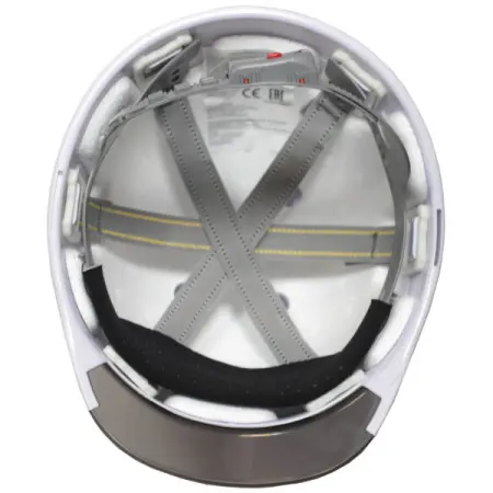 Каска VISUAL с тонированным козырьком (белый)