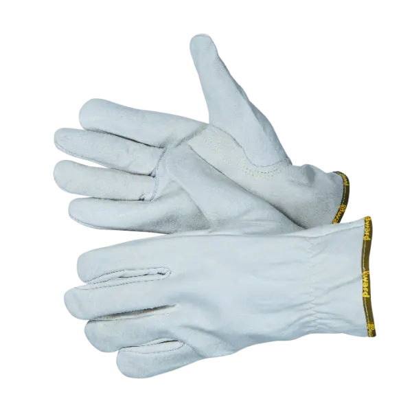 Перчатки FORCE цельнокожаные (белый)