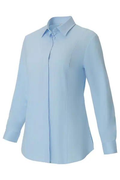 Рубашка КОТПРОФИ КЛАССИК (KOTPROFI CLASSIC) женская удлинённая (синий)