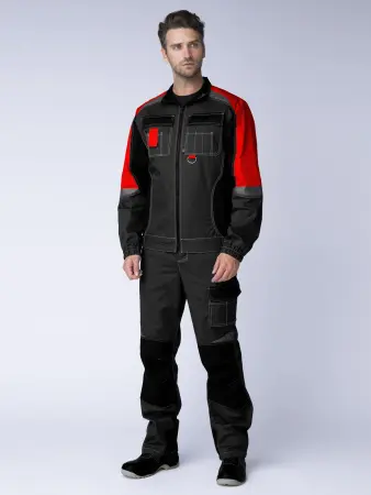 Костюм ФОРМУЛА с БР (серый/красный/черный)