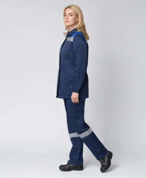 Костюм ВЕСНИС-2 СОП женский с ПК (т.синий/васильковый)