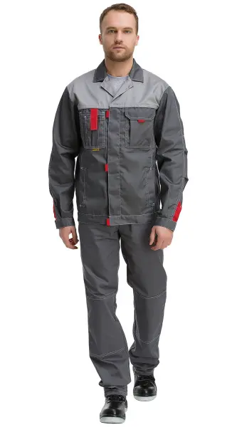 Куртка RONTA KR3080 (т.серый/св.серый)