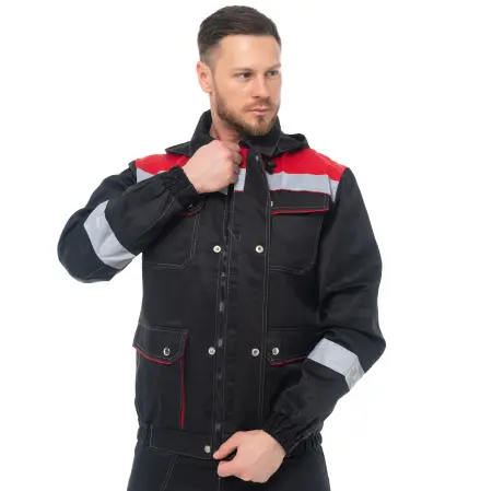 Костюм АНТЕЙ с СОП с ПК (черный/красный)