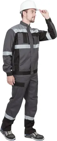 Костюм ГРАНИТ НЕО с ПК (серый/черный) Костюм ГРАНИТ НЕО с ПК (серый/черный)
