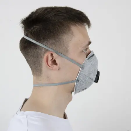 JS-8626 Полумаска Mircon противоаэрозольная с клапаном класс защиты FFP2 NR D ОТГРУЗКА КРАТНО 10 ШТ