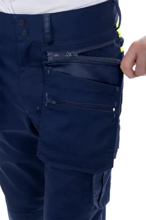 Брюки ACTIVE FLEX / АКТИВ ФЛЕКС (т.синий/флуоресцентный желтый)