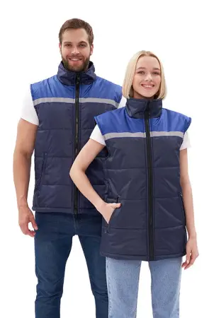 Жилет ФАВОРИТ зимний с СОП (синий/васильковый)