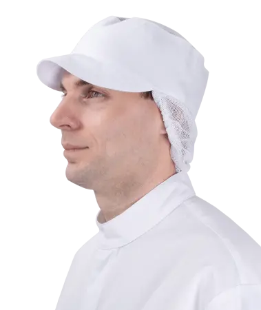 Шапочка ПИЩЕВИКА с козырьком (белый)