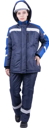 Костюм РОУД женский зимний с ПК (т.синий/василек) Костюм РОУД женский зимний с ПК (т.синий/василек)
