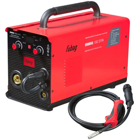Полуавтомат FUBAG IRMIG 180 SYN с горелкой 250А+маска ХАМЕЛЕОН IR 9-13N S+сварочные краги FWGN 10R
