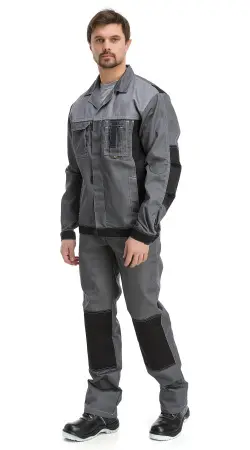 Костюм RONTA KS212 с ПК (т.серый/серый/черный)