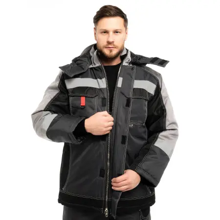 Костюм ЮКОН-МЕМБРАНА с ПК зимний (серый)