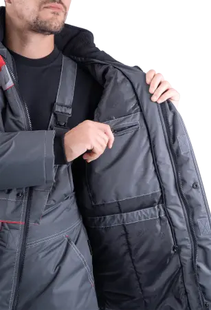 Костюм ЕНИСЕЙ зимний с ПК (серый/красный)