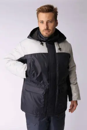 Костюм зимний Балтика, п/к, темно-синий/серый