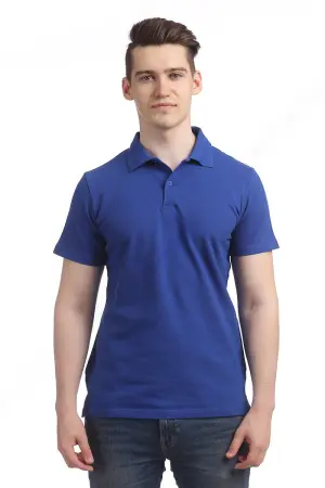 Рубашка Поло унисекс (васильковый)