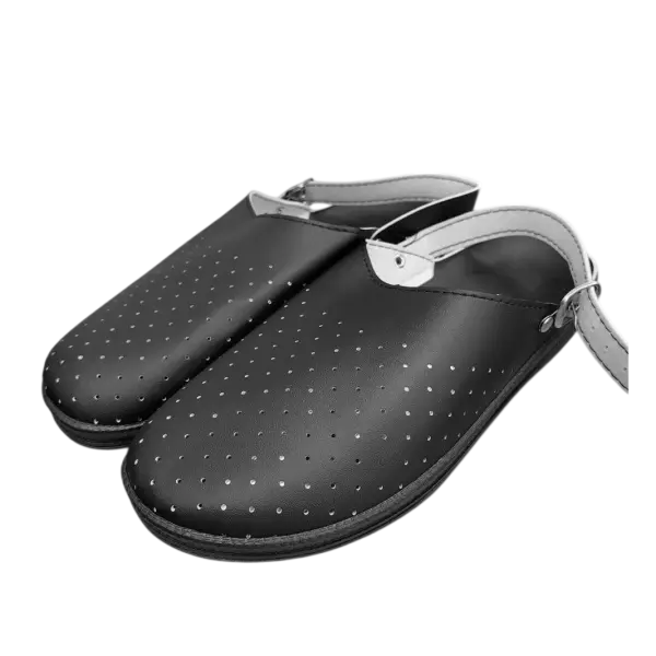 Сабо ПВХ искусственная кожа (черный)