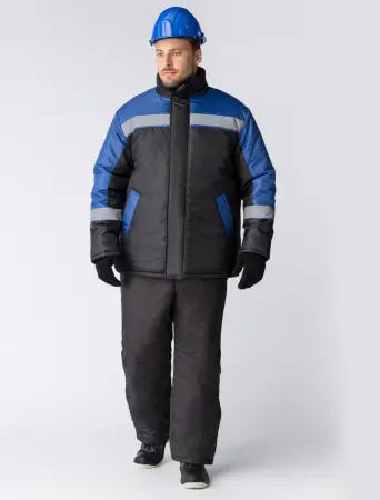 Куртка СТАНДАРТзимняя (черный/васильковый) Куртка СТАНДАРТзимняя (черный/васильковый)