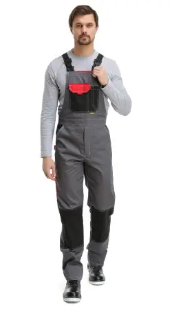 Костюм RONTA KS212 с ПК (т.серый/красный/черный)