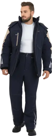 Брюки ХАЙ-ТЕК зимние (синий)