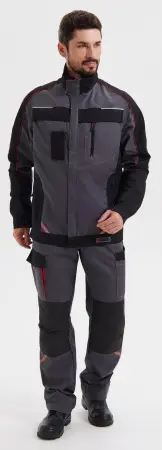 Костюм КОСТА с БР (серый/чёрный/красный)