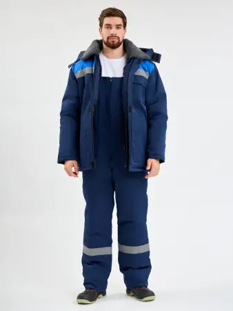 Костюм ТРУЖЕНИК-УЛЬТРА-2 СОП зимний с ПК (т.синий/васильковый)