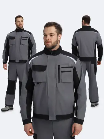 Куртка МИЛАН NEW CH МВО (т.серый/черный)