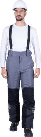 Брюки ЭДВАНС зимние (серый/т.серый/черный)