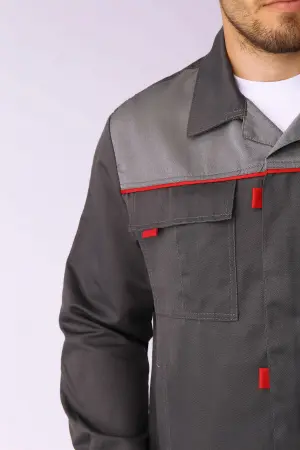 Костюм ФЛОФТ-2 с ПК (т.серый/серый) Костюм ФЛОФТ-2 с ПК (т.серый/серый)