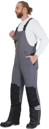 Полукомбинезон ЭДВАНС зимний (серый/т.серый/черный)