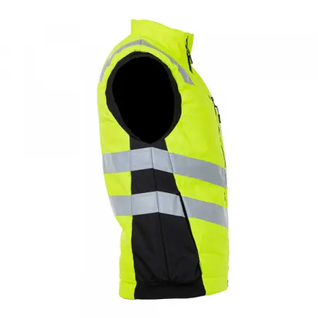 Сигнальный жилет BRODEKS KW 111 утепленный (желтый/черный)