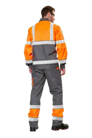 Костюм ИЛИОН сигнальный с БР (оранжевый/серый)