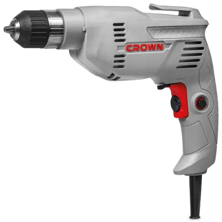 Дрель безударная CROWN CT10126C 400Вт 0-3000об/мин БЗП 0,8-10мм
