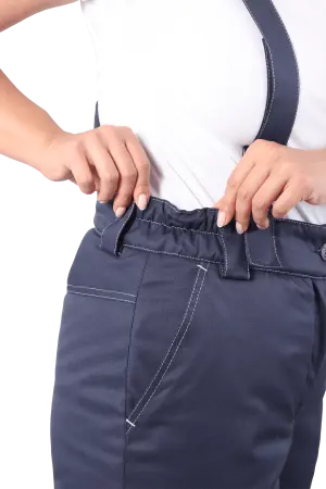 Костюм КМ-10 ЛЮКС жен. зимний c БР (василек/т.синий)