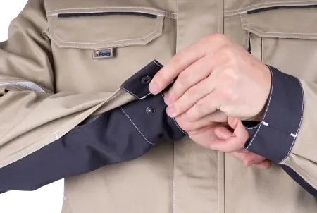 Куртка ТУРБО SAFETY (бежевый/т.серый) Куртка ТУРБО SAFETY (бежевый/т.серый)