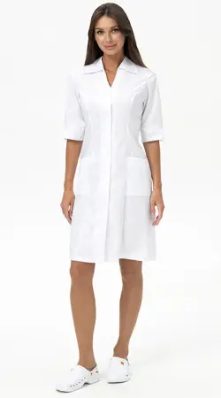 Халат СНЕЖАНА (белый) женские медицинские