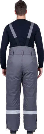 Костюм ЭЛЕКТРОСТОП ТЕРМО ЗЭТВ 62.5 зимний с БР (серый/красный)