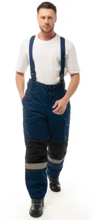 Костюм ЭДЕЛЬВЕЙС зимний с БР (т.синий/черный)