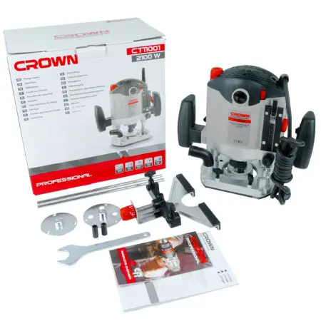Фрезер CROWN CT11001 2100Вт раб.ход 60мм 23000об/мин