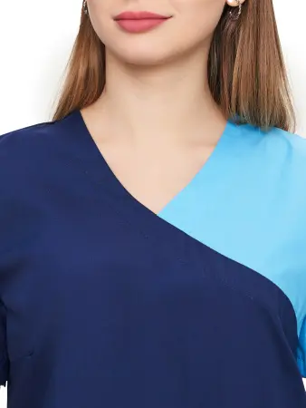 Костюм АЙРИС женский с БР (т.синий/св.голубой) женские медицинские