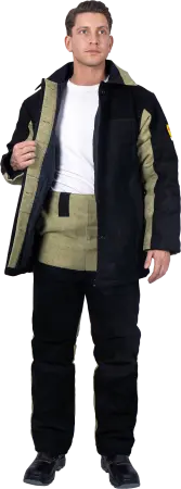 Костюм сварщика комбинированный спилок/брезент утепленный 2.6