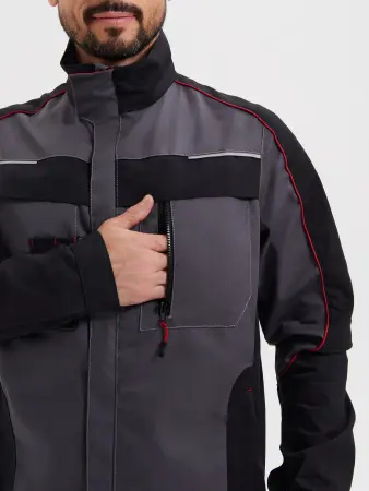 Костюм КОСТА с БР (серый/чёрный/красный)