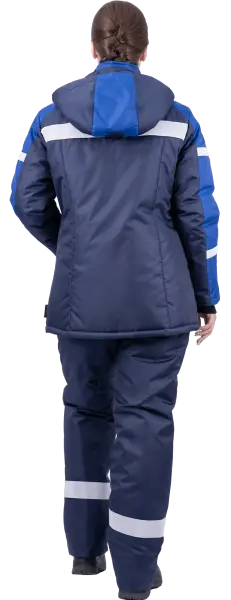 Костюм РОУД женский зимний с ПК (т.синий/василек)
