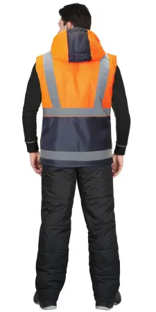 Жилет СИРИУС-ТЕРМИНАЛ зимний (оранжевый/т.синий)