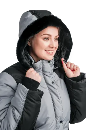 Костюм УРАЛОЧКА женский зимний (черный/серый)