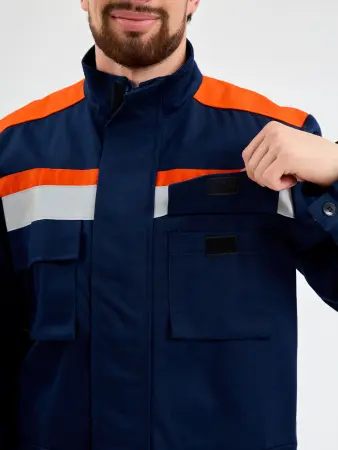 Костюм ЭНЕРГИЯ-А 13,2 кал. с БР (т.синий/оранжевый)