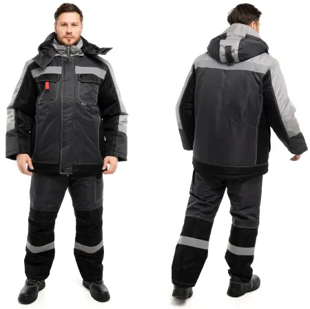 Костюм ЮКОН-МЕМБРАНА с ПК зимний (серый)