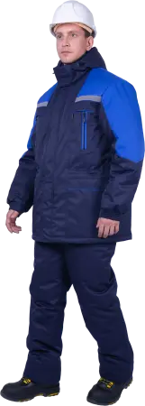 Куртка СПЕЦ зимняя (т.синий/васильковый)